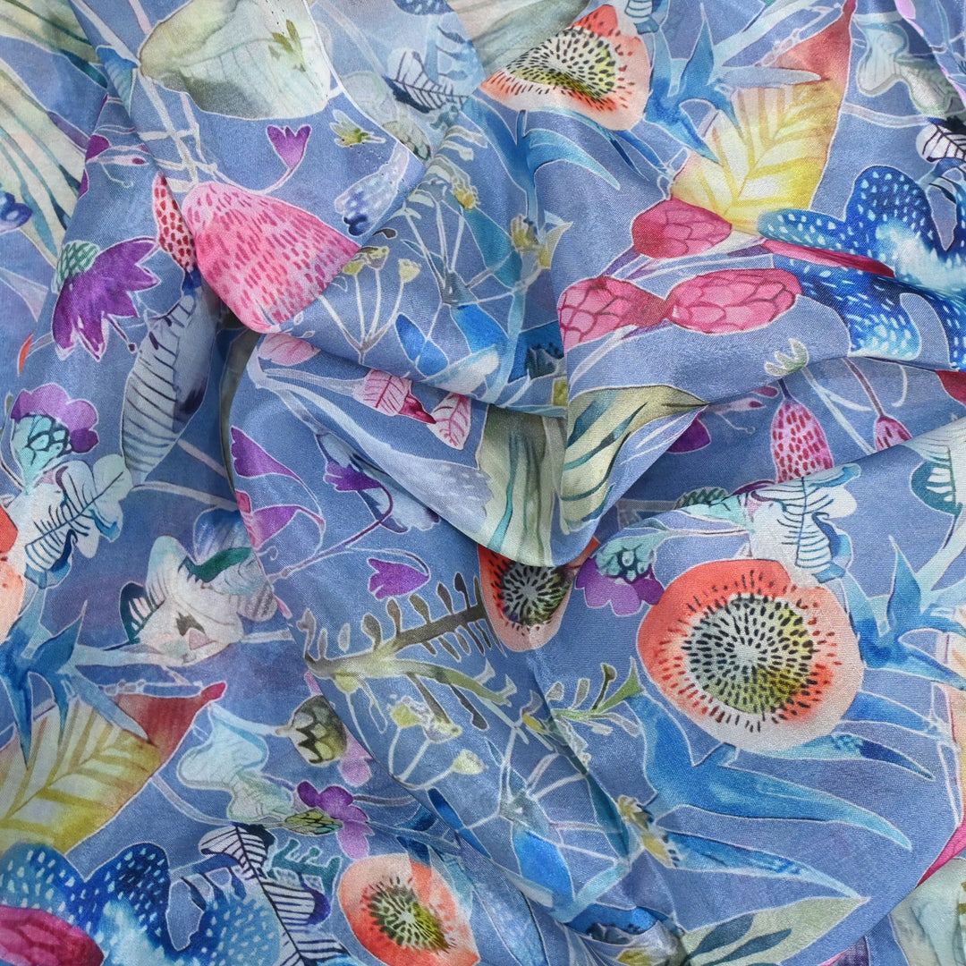 Viscose Chinon Digital Print Fabrics