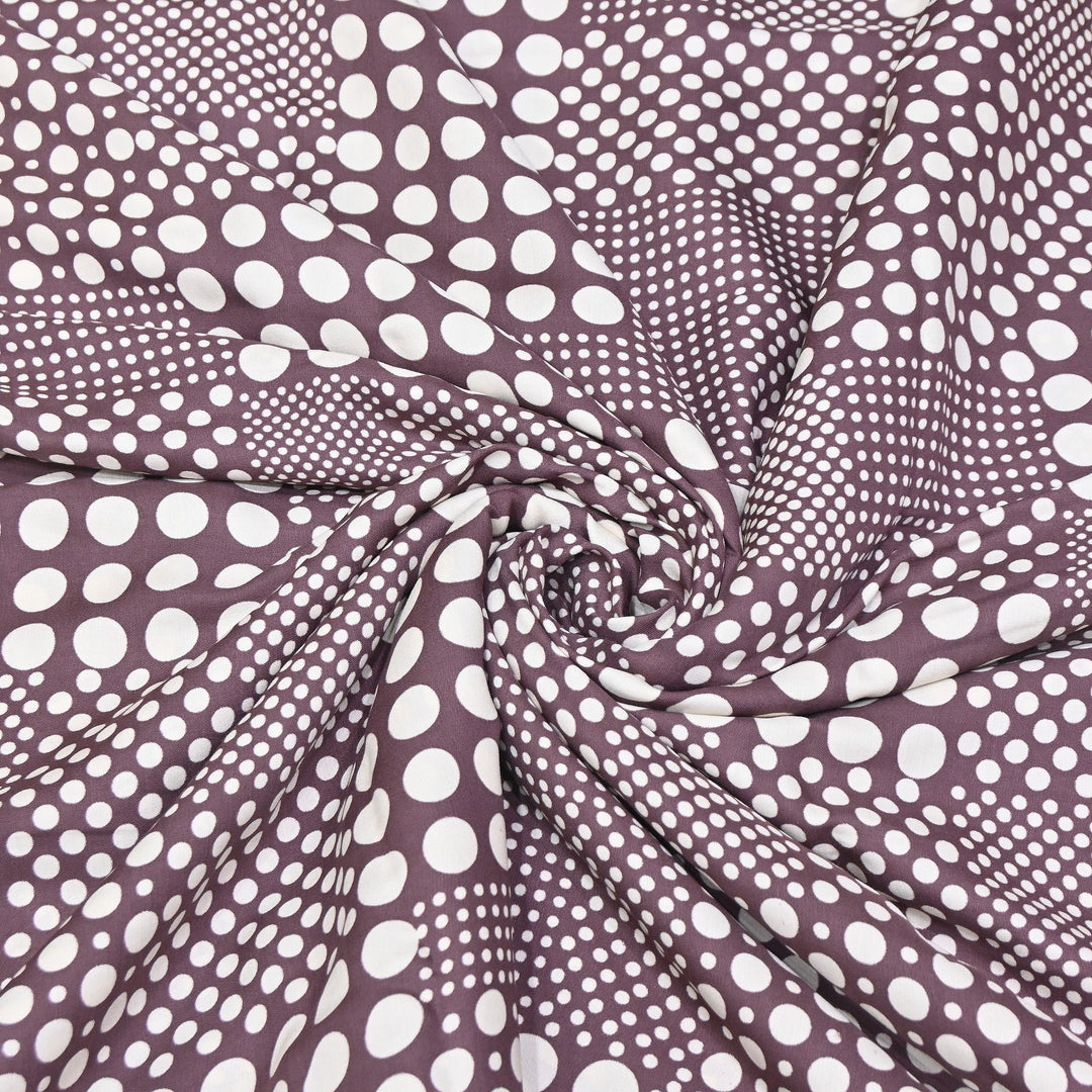 Elegant Modal Satin Discharge Print Fabric 6 – Soft Luxury Designer Fabric - DIS285-7