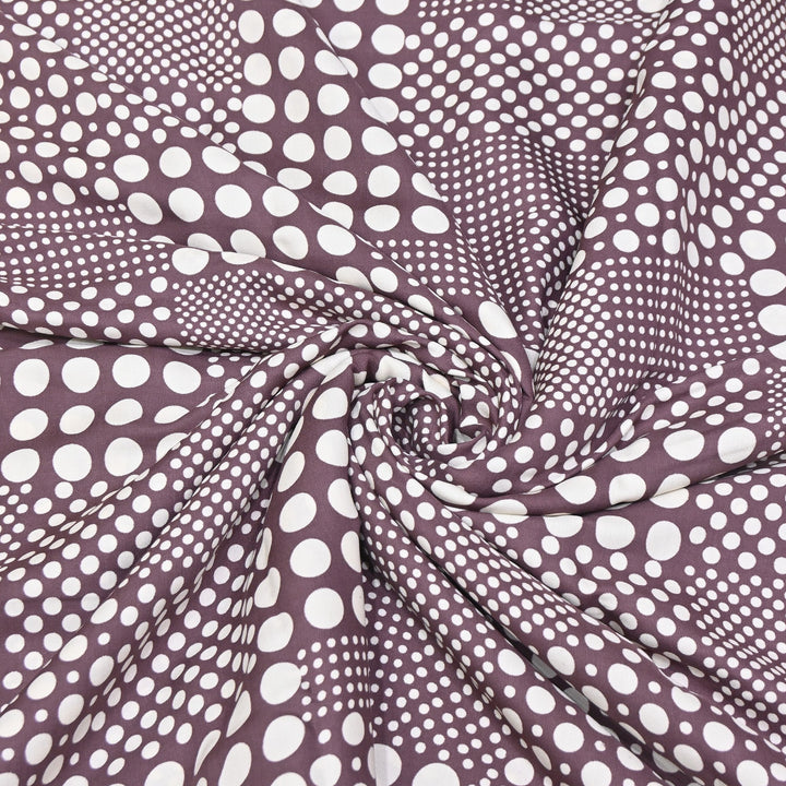 Elegant Modal Satin Discharge Print Fabric 6 – Soft Luxury Designer Fabric - DIS285-7
