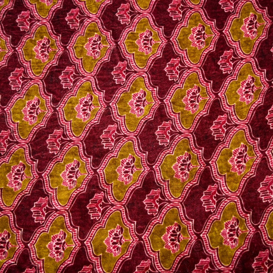 Pure Silk Velvet Digital Printed Fabrics