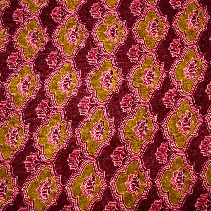 Pure Silk Velvet Digital Printed Fabrics