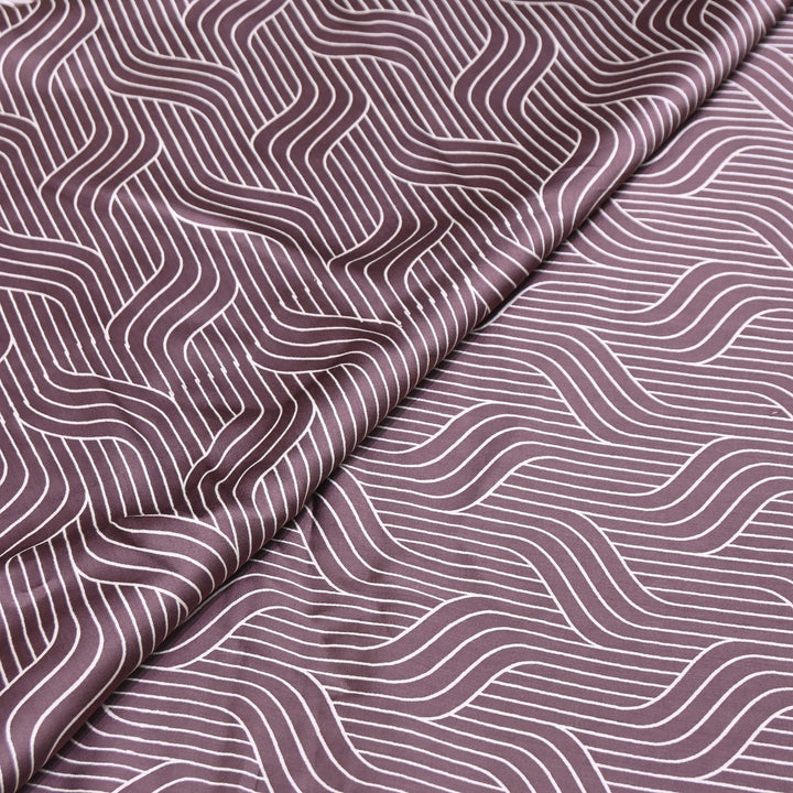 Elegant Modal Satin Discharge Print Fabric 6 – Soft Luxury Designer Fabric - DIS285-8