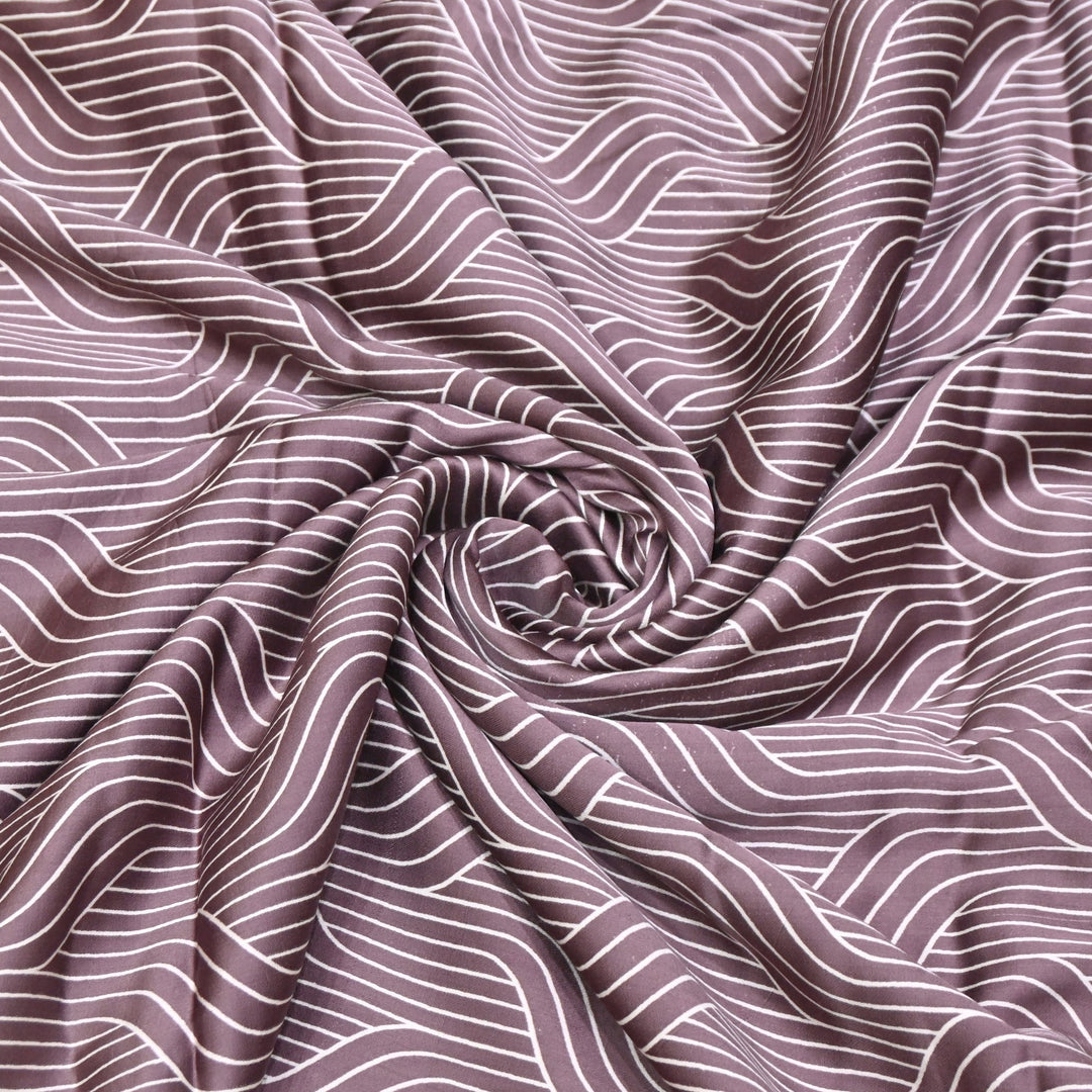 Elegant Modal Satin Discharge Print Fabric 6 – Soft Luxury Designer Fabric - DIS285-8