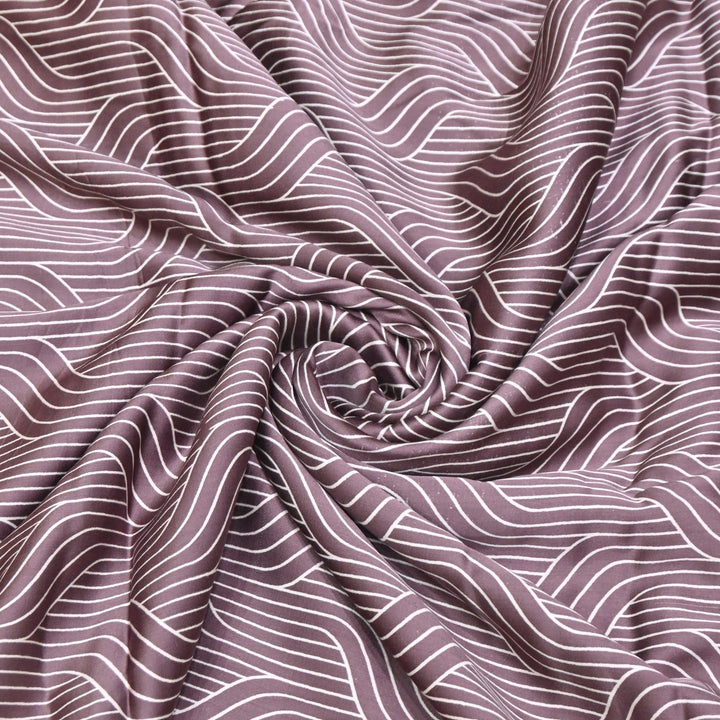Elegant Modal Satin Discharge Print Fabric 6 – Soft Luxury Designer Fabric - DIS285-8