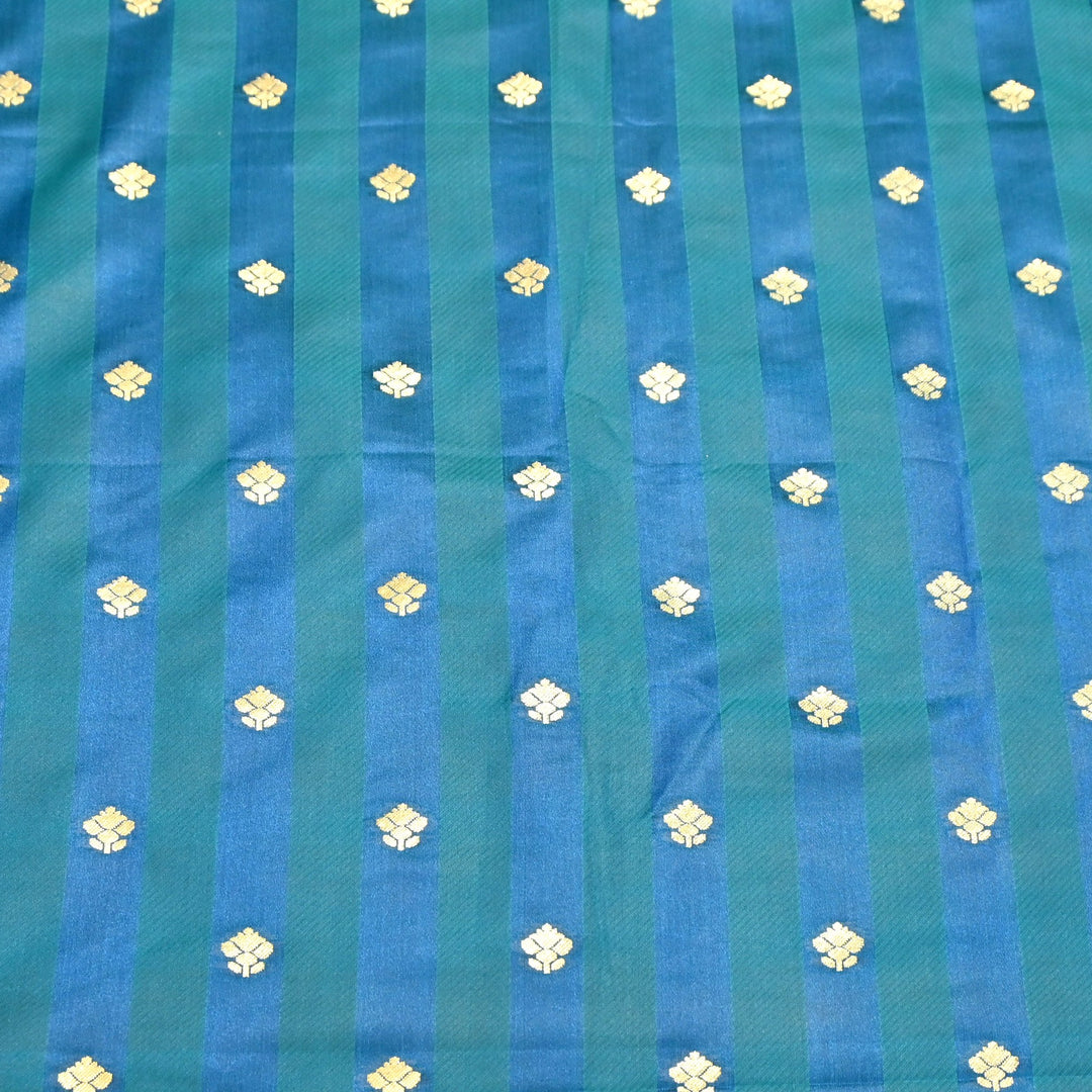 Premium Satin Stripes Zari Jacquard Brocade Fabric | Designer Brocade Fabric | JAC275-16