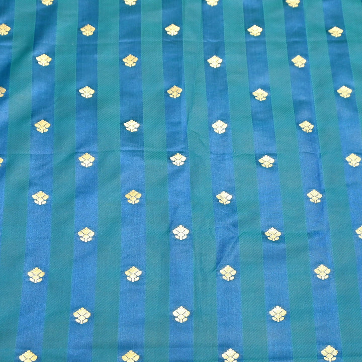 Premium Satin Stripes Zari Jacquard Brocade Fabric | Designer Brocade Fabric | JAC275-16