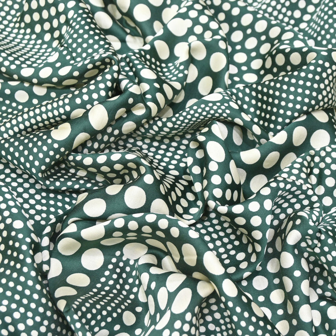 Elegant Modal Satin Discharge Print Fabric 6 – Soft Luxury Designer Fabric - DIS285-15