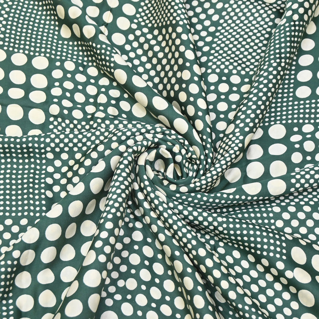 Elegant Modal Satin Discharge Print Fabric 6 – Soft Luxury Designer Fabric - DIS285-15