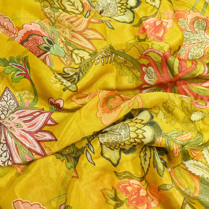 Viscose Chinon Digital Print Fabrics
