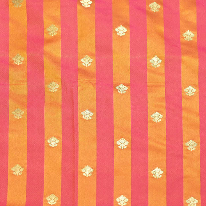 Premium Satin Stripes Zari Jacquard Brocade Fabric | Designer Brocade Fabric | JAC275-14