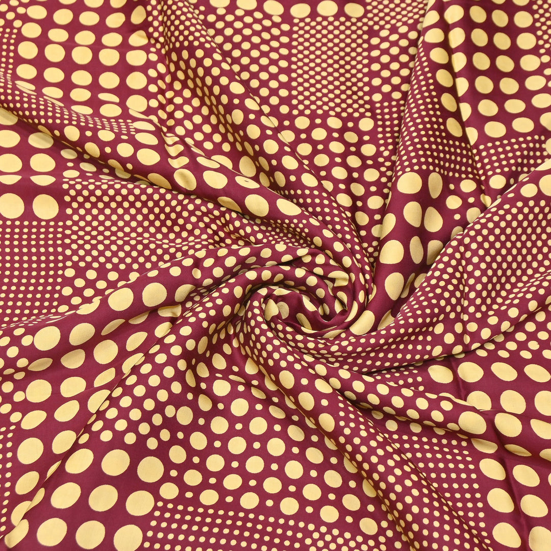 Elegant Modal Satin Discharge Print Fabric 6 – Soft Luxury Designer Fabric - DIS285-17