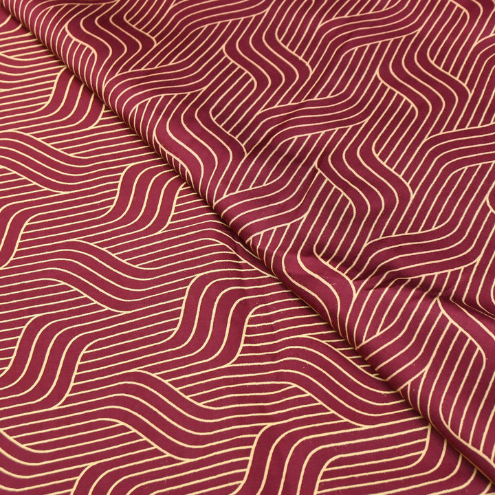 Elegant Modal Satin Discharge Print Fabric 6 – Soft Luxury Designer Fabric - DIS285-18