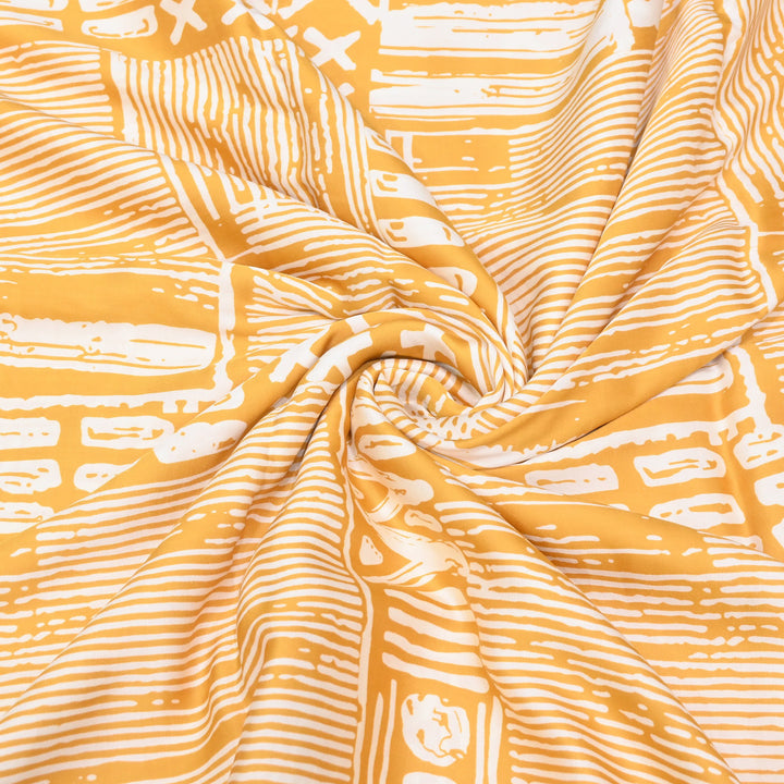Elegant Modal Satin Discharge Print Fabric 6 – Soft Luxury Designer Fabric - DIS285-24