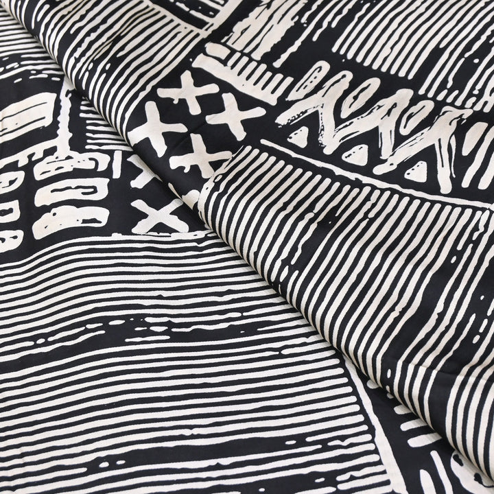 Elegant Modal Satin Discharge Print Fabric 6 – Soft Luxury Designer Fabric - DIS285-11