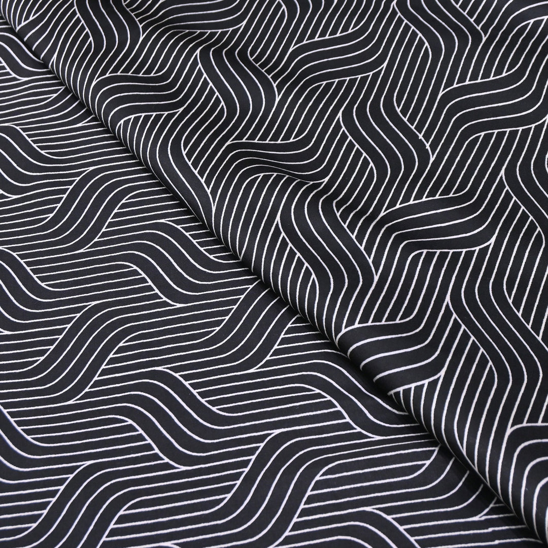 Elegant Modal Satin Discharge Print Fabric 6 – Soft Luxury Designer Fabric - DIS285-12