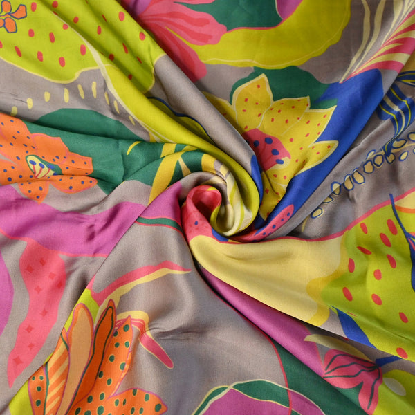 Modal Satin Digital Print Fabric