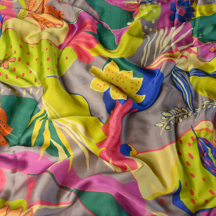 Modal Satin Digital Print Fabric