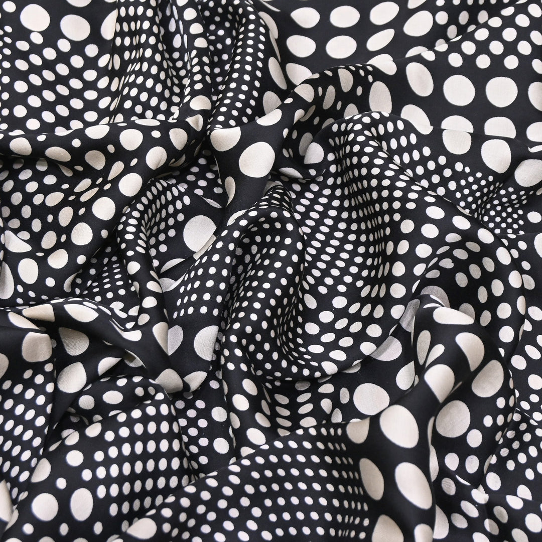 Elegant Modal Satin Discharge Print Fabric 6 – Soft Luxury Designer Fabric - DIS285-26