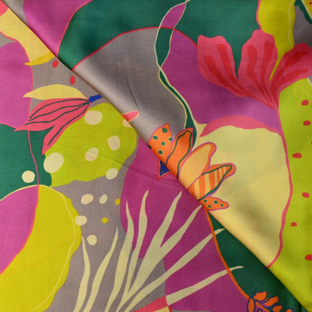 Modal Satin Digital Print Fabric