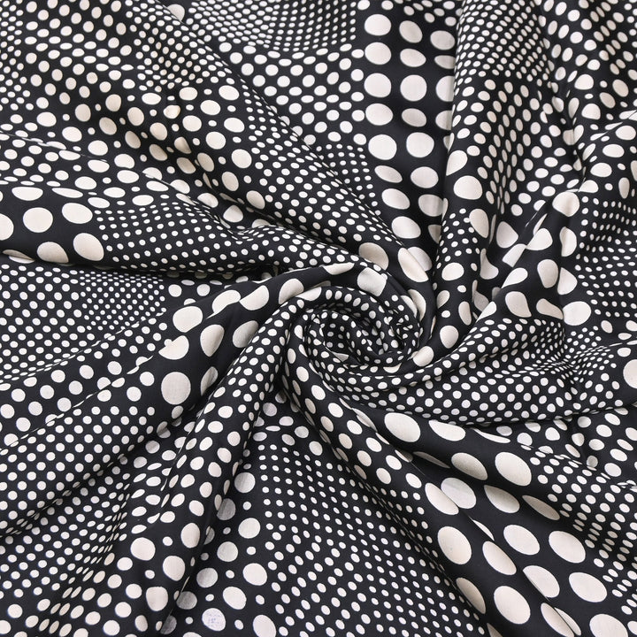 Elegant Modal Satin Discharge Print Fabric 6 – Soft Luxury Designer Fabric - DIS285-26