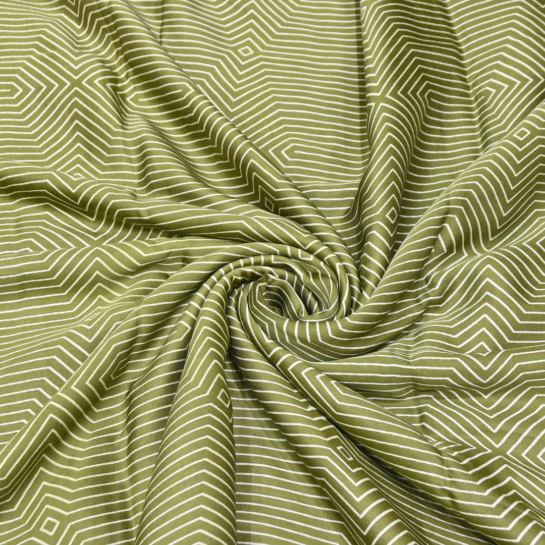 Elegant Modal Satin Discharge Print Fabric 6 – Soft Luxury Designer Fabric - DIS285-13
