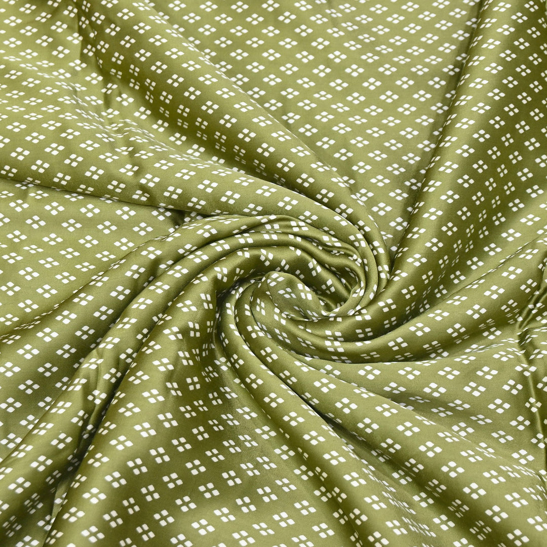 Elegant Modal Satin Discharge Print Fabric 6 – Soft Luxury Designer Fabric - DIS285-14