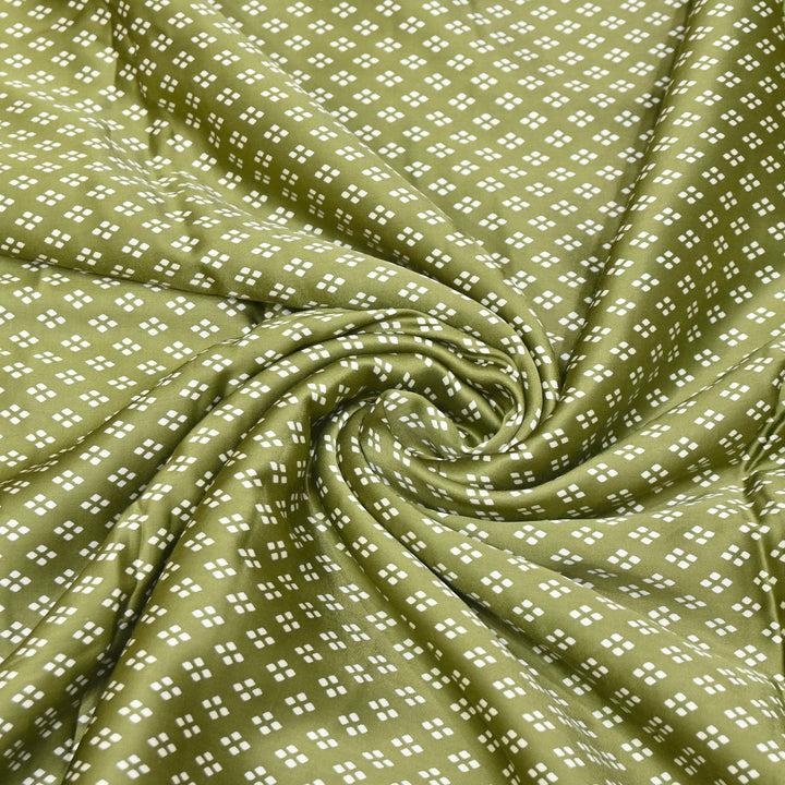 Elegant Modal Satin Discharge Print Fabric 6 – Soft Luxury Designer Fabric - DIS285-14