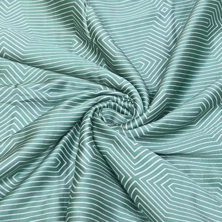 Elegant Modal Satin Discharge Print Fabric 6 – Soft Luxury Designer Fabric - DIS285-16
