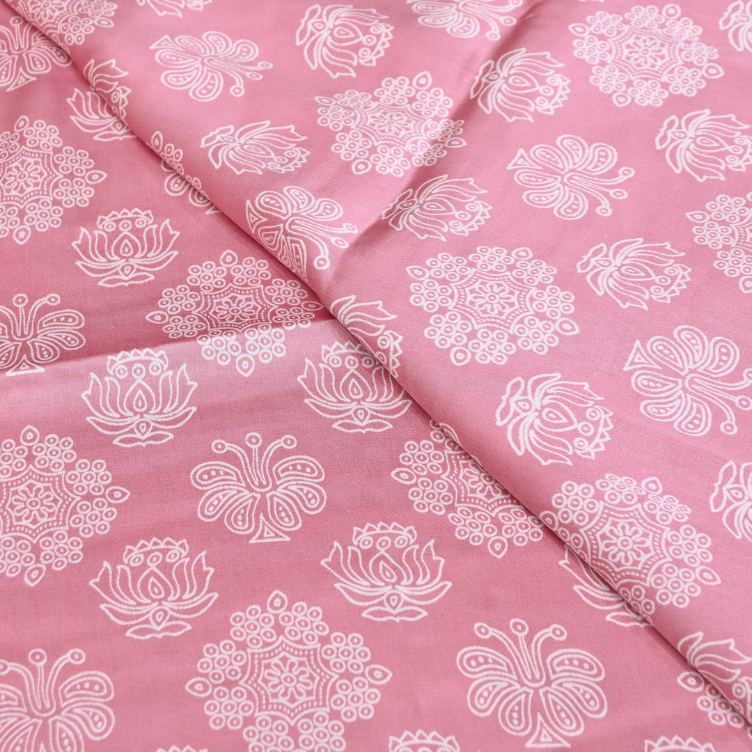 Elegant Modal Satin Discharge Print Fabric 6 – Soft Luxury Designer Fabric - DIS285-21