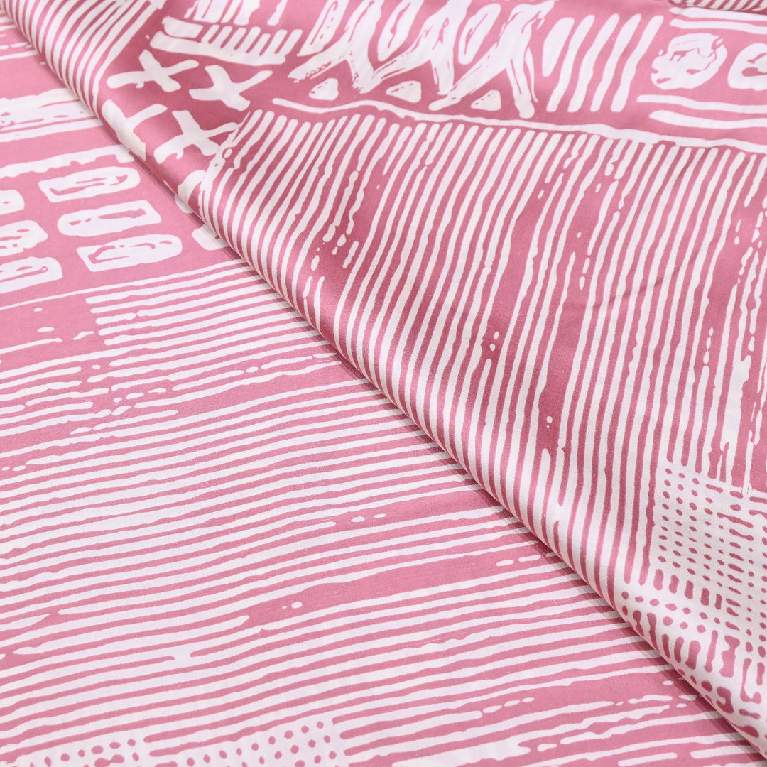 Elegant Modal Satin Discharge Print Fabric 6 – Soft Luxury Designer Fabric - DIS285-22