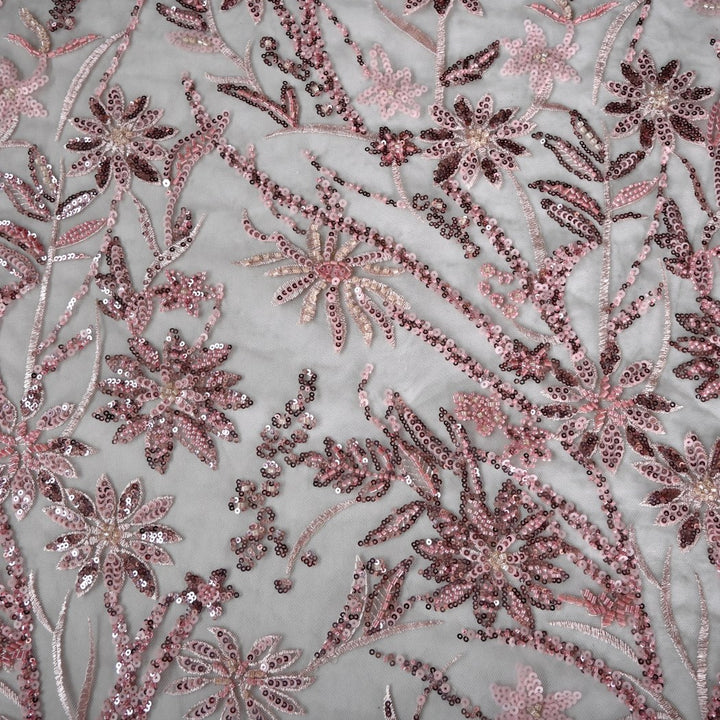 Beautiful Imported Net Cut Dana & Sequins Embroidery Fabrics