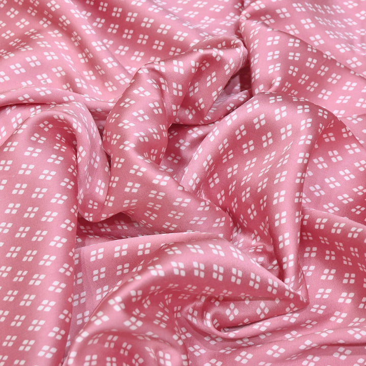 Elegant Modal Satin Discharge Print Fabric 6 – Soft Luxury Designer Fabric - DIS285-23