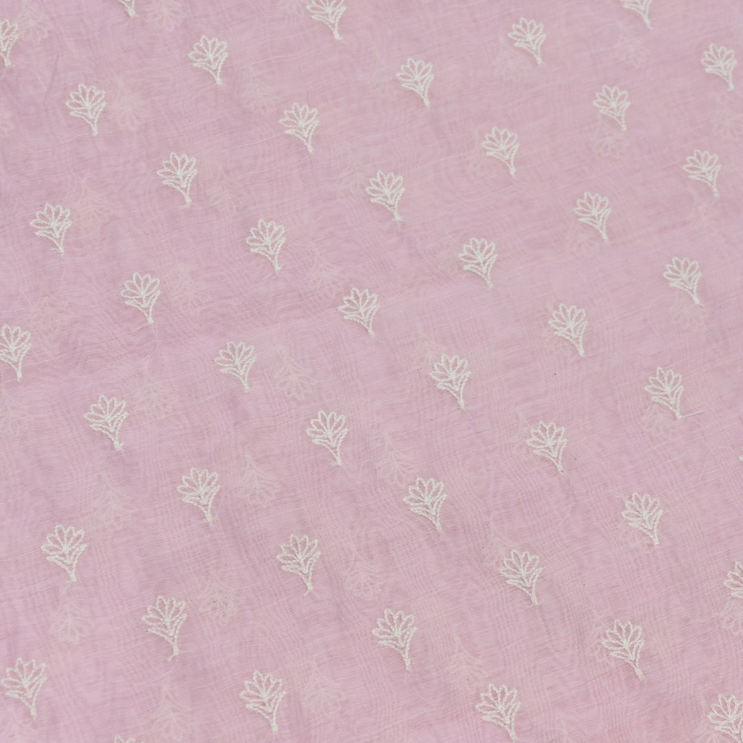 Premium Mul Chanderi Thread Embroidery Fabrics