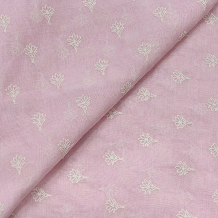 Premium Mul Chanderi Thread Embroidery Fabrics