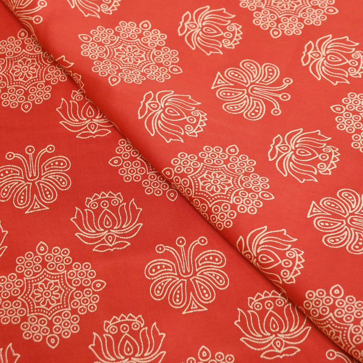 Elegant Modal Satin Discharge Print Fabric 6 – Soft Luxury Designer Fabric - DIS285-10