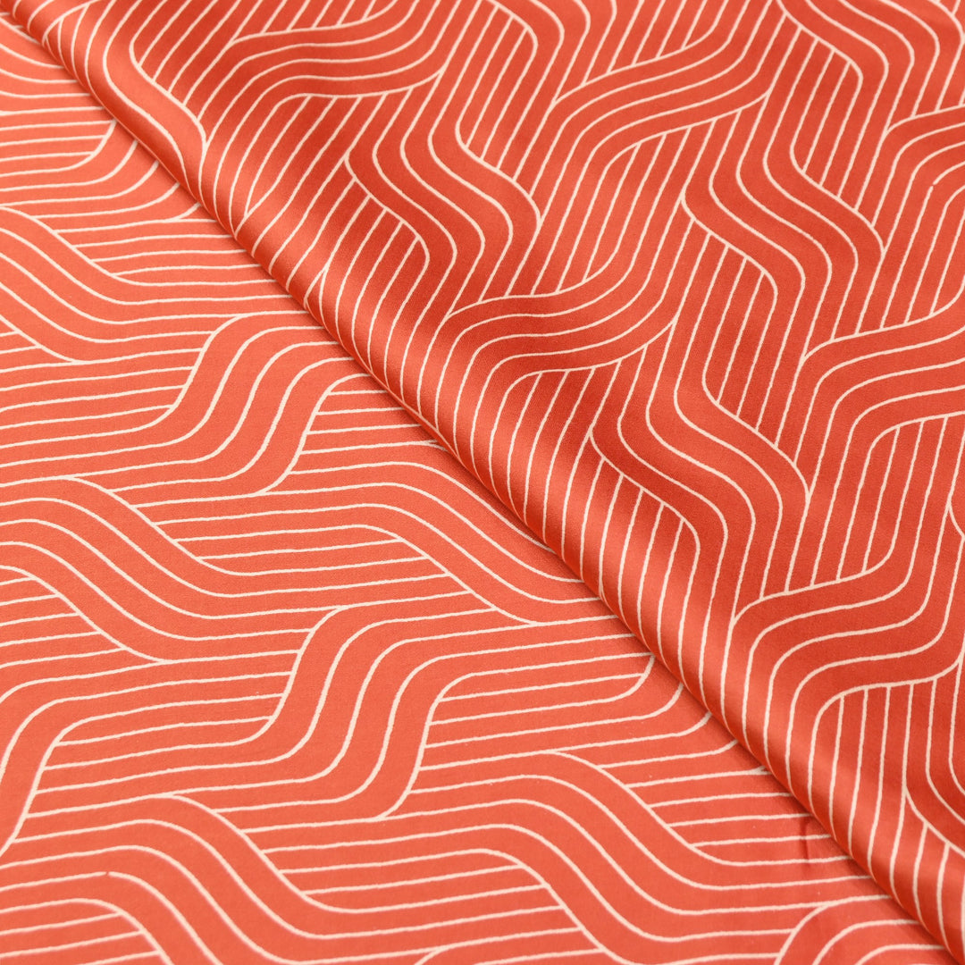 Elegant Modal Satin Discharge Print Fabric 6 – Soft Luxury Designer Fabric - DIS285-20