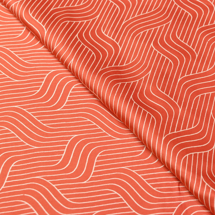 Elegant Modal Satin Discharge Print Fabric 6 – Soft Luxury Designer Fabric - DIS285-20