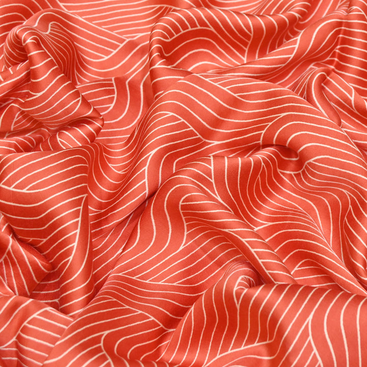 Elegant Modal Satin Discharge Print Fabric 6 – Soft Luxury Designer Fabric - DIS285-20