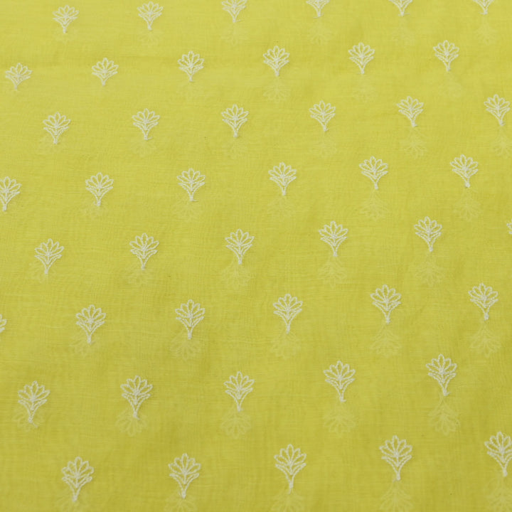 Premium Mul Chanderi Thread Embroidery Fabrics