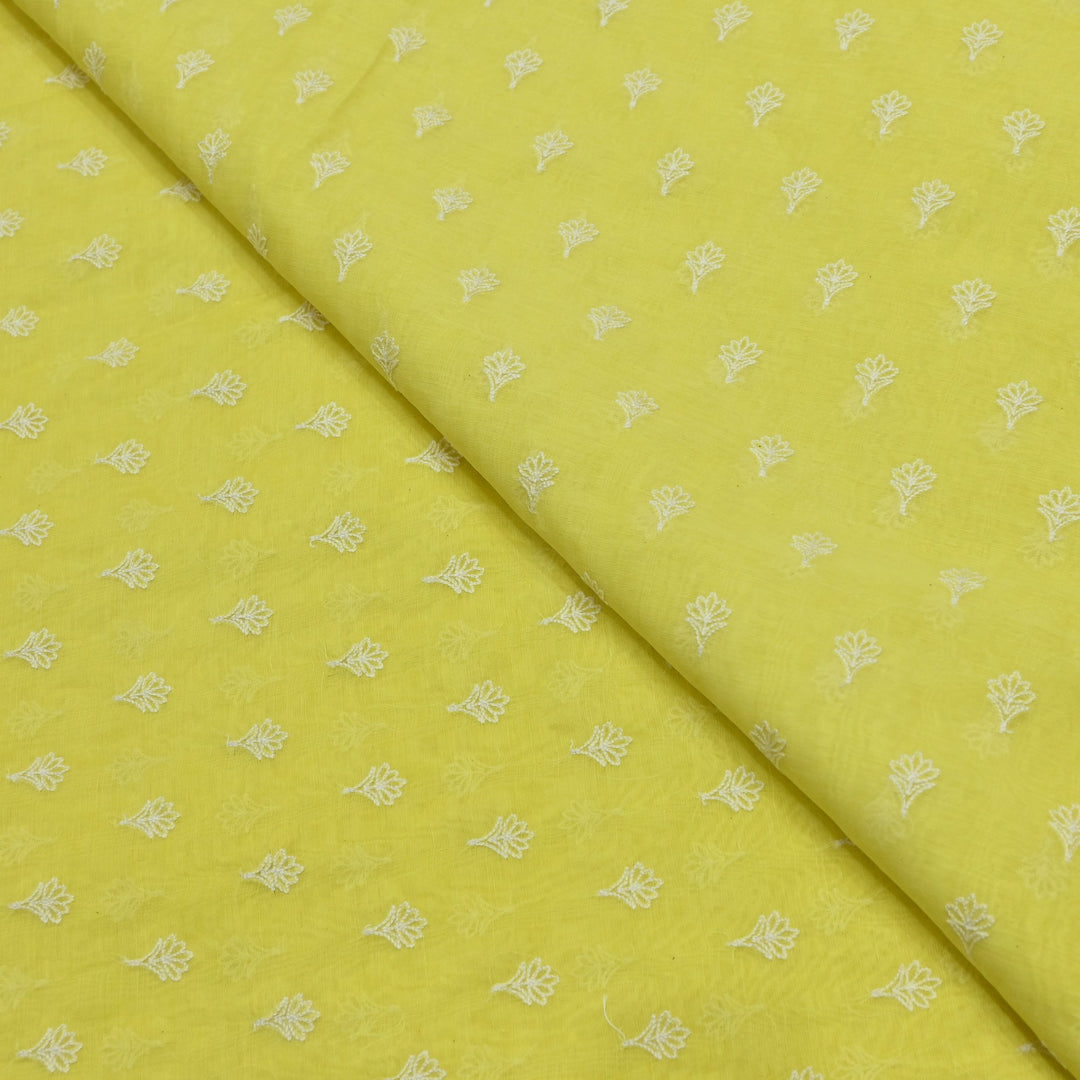 Premium Mul Chanderi Thread Embroidery Fabrics