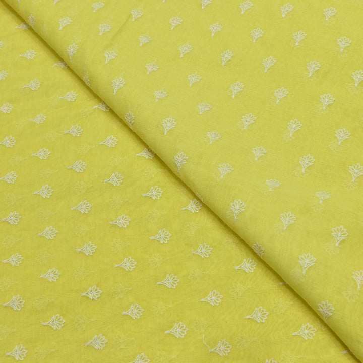 Premium Mul Chanderi Thread Embroidery Fabrics