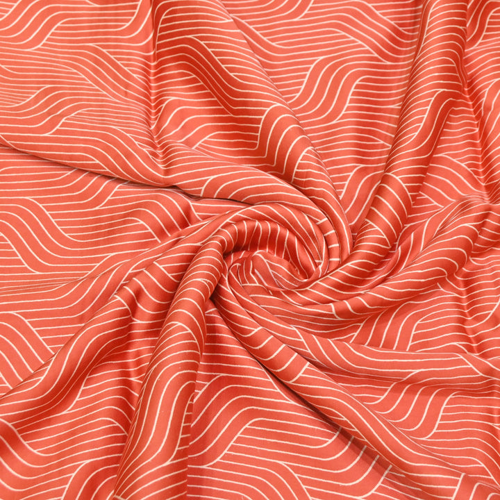Elegant Modal Satin Discharge Print Fabric 6 – Soft Luxury Designer Fabric - DIS285-20