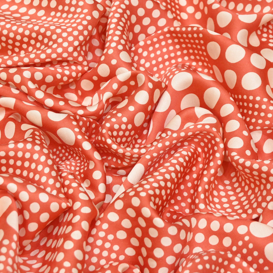 Elegant Modal Satin Discharge Print Fabric 6 – Soft Luxury Designer Fabric - DIS285-19