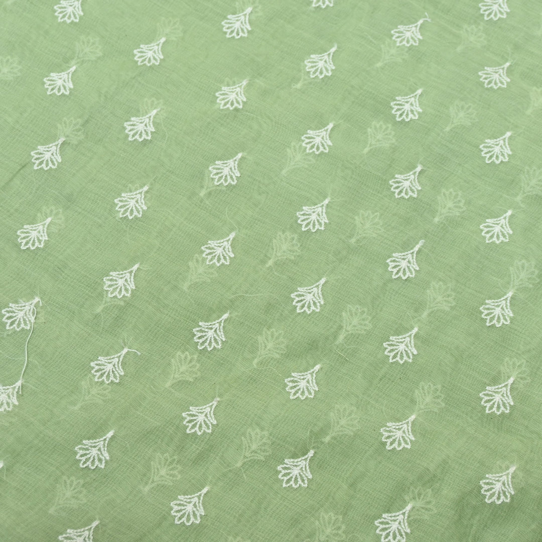 Premium Mul Chanderi Thread Embroidery Fabrics