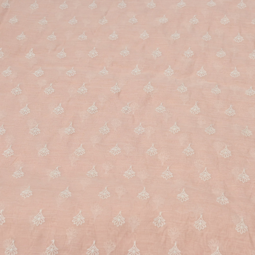 Premium Mul Chanderi Thread Embroidery Fabrics