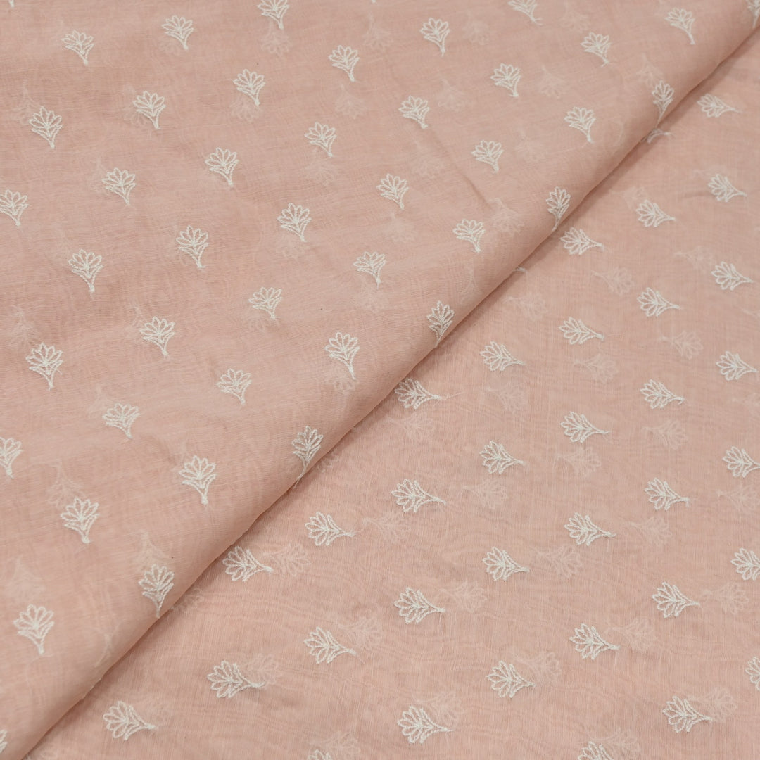 Premium Mul Chanderi Thread Embroidery Fabrics