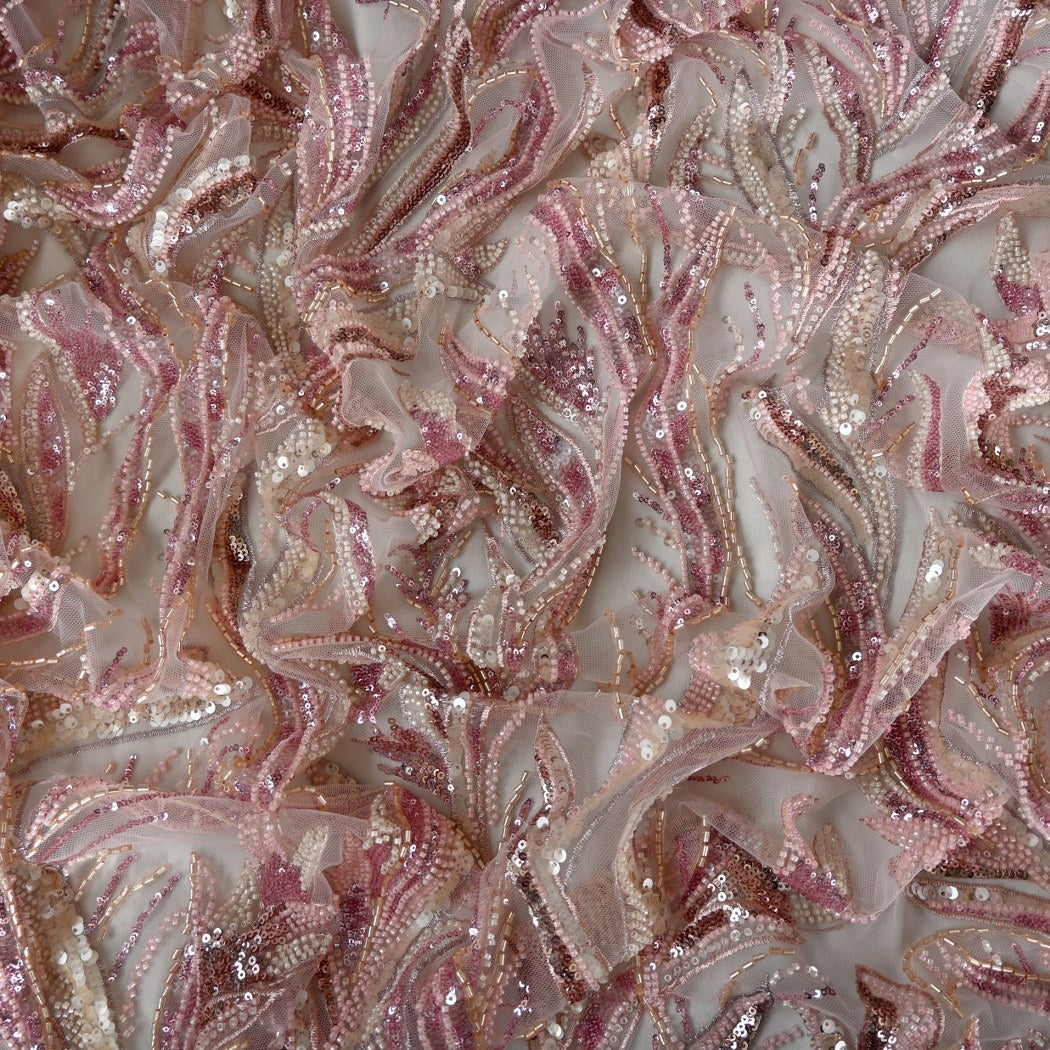 Beautiful Imported Net Cut Dana & Sequins Embroidery Fabrics