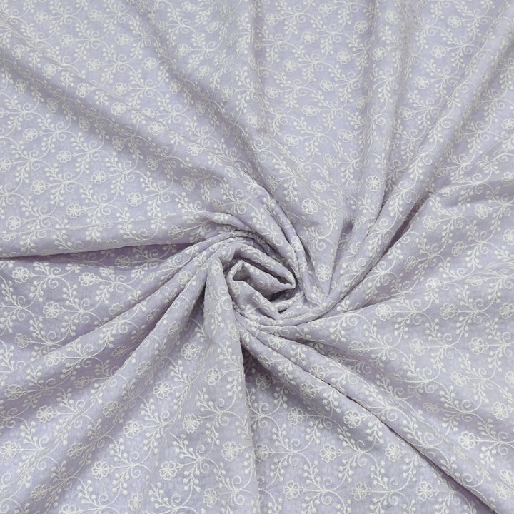 Premium Mul Chanderi Thread Embroidery Fabrics