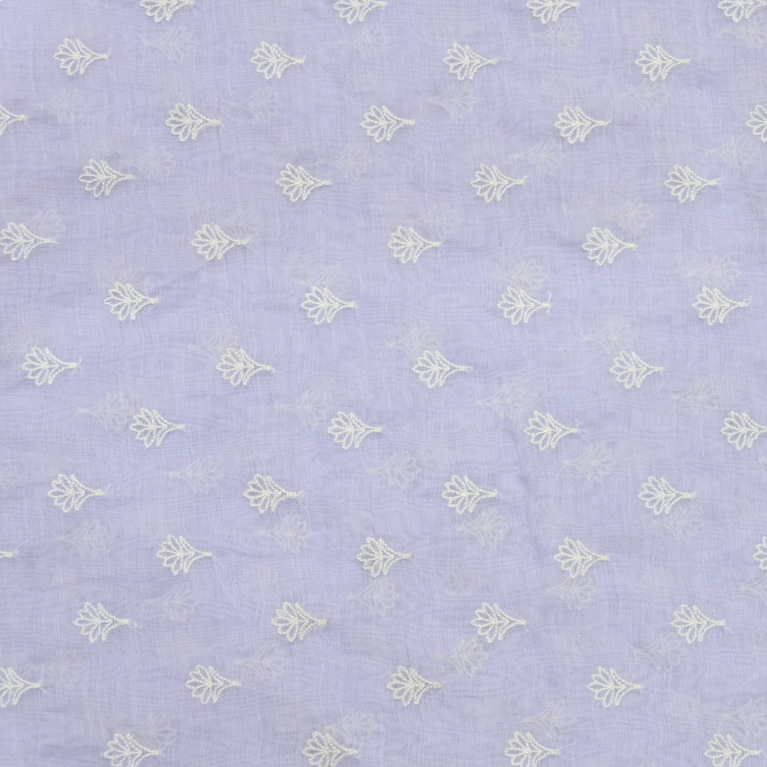 Premium Mul Chanderi Thread Embroidery Fabrics