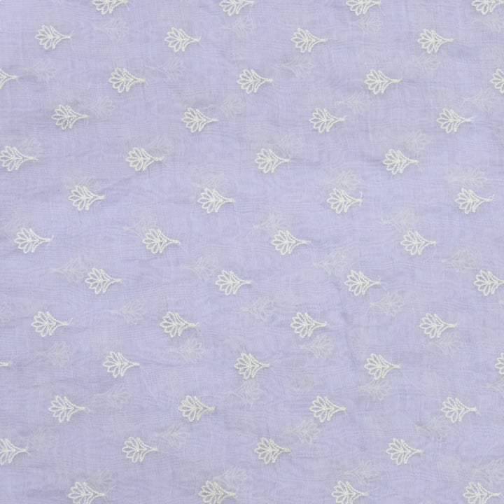 Premium Mul Chanderi Thread Embroidery Fabrics